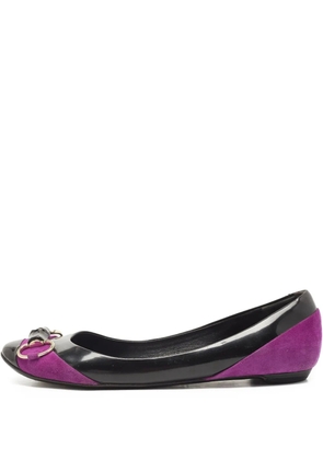 Gucci Pre-Owned Horsebit-detailed ballet flats - Purple