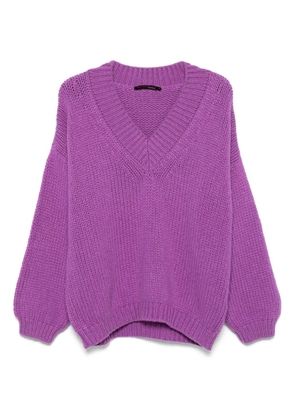 Incentive! Cashmere cashmere sweater - Purple