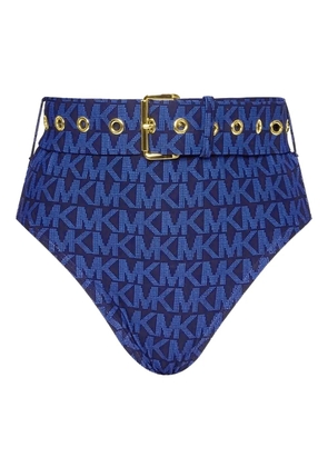 Michael Michael Kors logo belted biking briefs - Blue