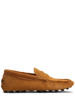 Tod's Gommino calf-hair loafers - Brown