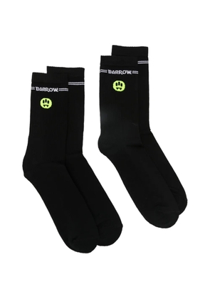 BARROW smiley socks - Black