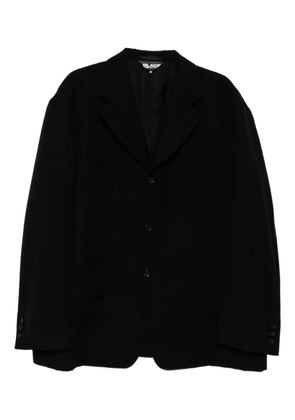 Black Comme Des Garçons wool gabardine blazer