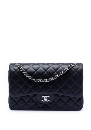 CHANEL Pre-Owned 2013-2014 Jumbo Classic Caviar Double Flap shoulder bag - Blue