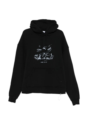 Bonsai Alberello graphic-print hoodie - Black