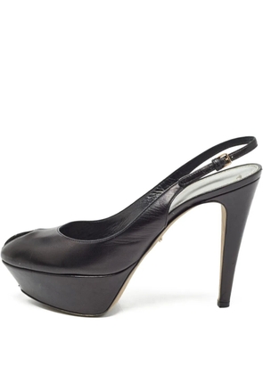 Sergio Rossi Vintage pre-owned peep-toe platform pumps - Black