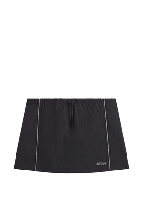 KITH Lowen drawstring track mini skirt - Black