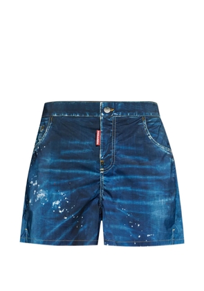 DSQUARED2 print swim shorts - Blue