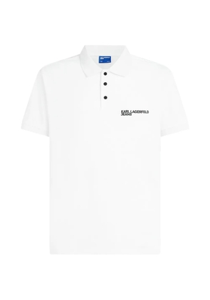Karl Lagerfeld Jeans cotton polo shirt - White