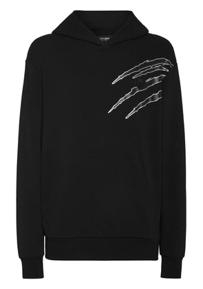 Plein Sport graphic-print hoodie - Black