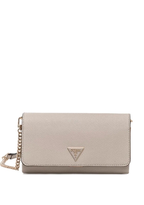 GUESS USA Organizer Noelle logo chain cross body bag - Neutrals
