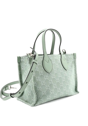 Gucci Pre-Owned Ophidia Shopper GG Denim Medium tote bag - Green