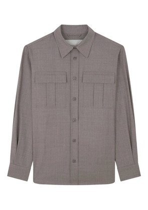 Paul & Shark flap-pocket wool overshirt - Neutrals