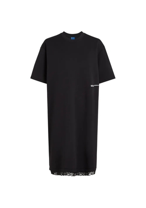 Karl Lagerfeld Jeans lace-hem mini dress - Black