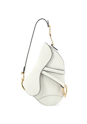 Christian Dior Pre-Owned Saddle Handbag Leather Medium shoulder bag - White