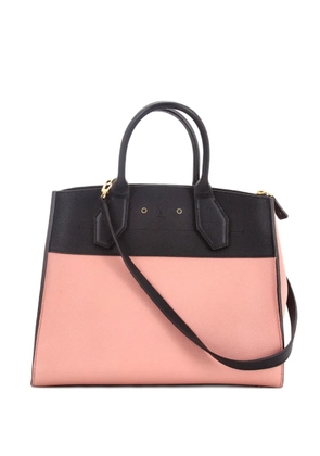 Louis Vuitton Pre-Owned City Steamer Handbag Leather MM tote bag - Black