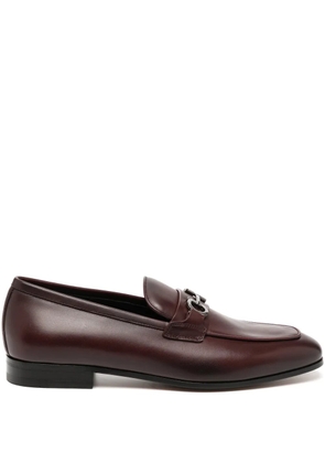 Ferragamo Gancini leather loafers - Red