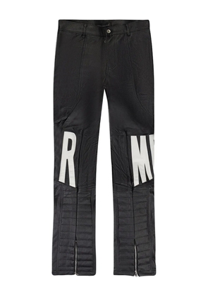 Who Decides War mrdr leather trousers - Black