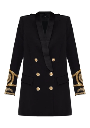 Balmain embellished double-breasted dress - Black
