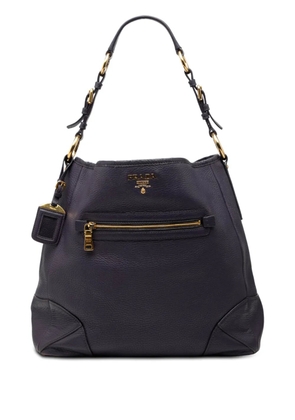 Prada Pre-Owned 2000-2025 Vitello Daino Front Zip bag - Purple