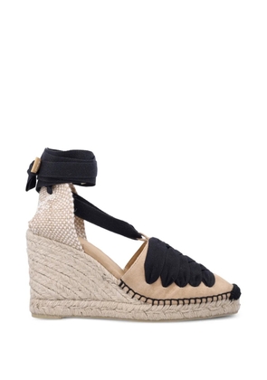 Castañer Curtis suede lacing espadrilles - Neutrals