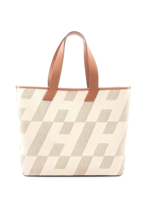 Hermès Pre-Owned 2021 GM geometric-pattern tote bag - Neutrals