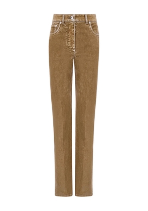Ferragamo flocked five-pocket trousers - Brown