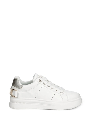 GUESS USA metallic-detail sneakers - White