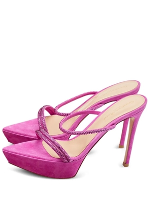 Gianvito Rossi Cannes suede sandals - Pink