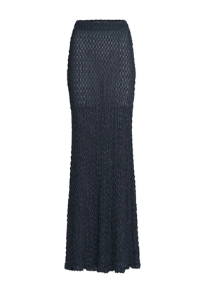 Silvia Tcherassi Ciji textured maxi skirt - Grey