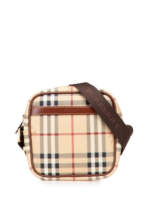 Burberry Pre-Owned 2000-2017 Haymarket Check Coated Canvas crossbody bag - Brown