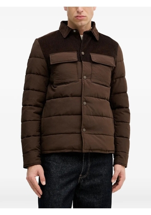 Benetton corduroy panelled jacket - Brown