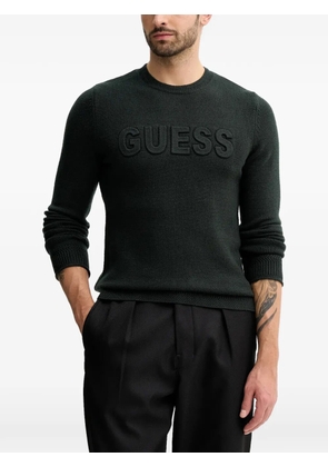 GUESS USA logo crew-neck sweater - Green