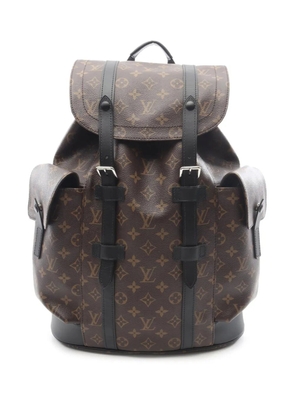 Louis Vuitton Pre-Owned 2018 Monogram Macassar Christopher MM backpack - Brown