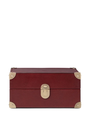 Brunello Cucinelli burnished calfskin watch organiser - Red
