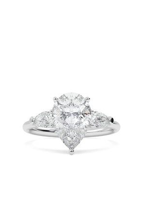 Tilla 14K white gold diamond engagement ring - Silver