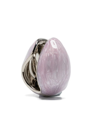 Coperni enamelled creole earrings - Pink