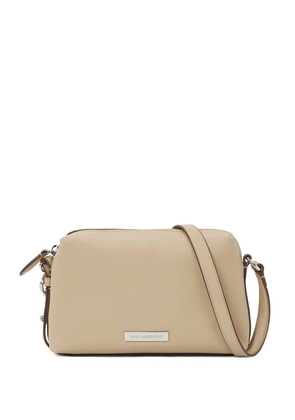 Karl Lagerfeld logo-plaque cross body bag - Neutrals