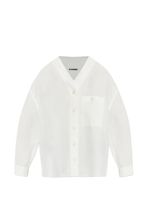 JIL SANDER+ buttoned linen shirt - White