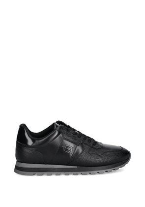 Baldinini embossed-logo panelled sneakers - Black