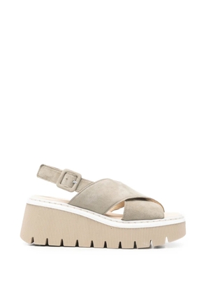 GABOR cross-over platform sandals - Neutrals