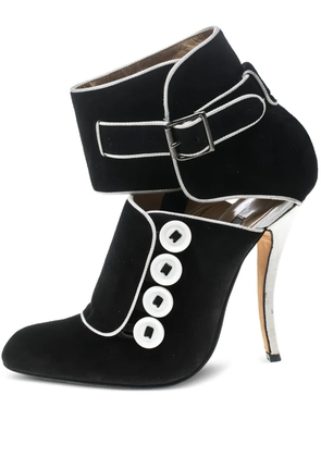 Manolo Blahnik pre-owned 115mm Rapacina suede ankle boots - Black