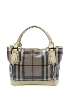 Burberry Pre-Owned 2000-2017 Smoked Check Coated Canvas handbag - Brown