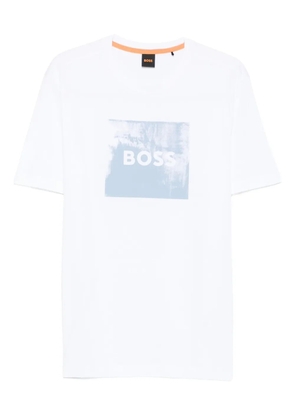 BOSS logo-print T-shirt - White