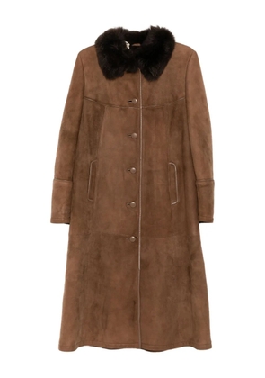 A.N.G.E.L.O. Vintage Cult 1990s faux-fur collar coat - Brown