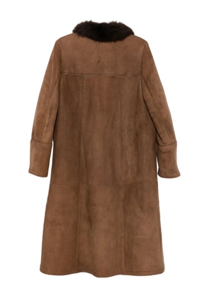 A.N.G.E.L.O. Vintage Cult 1990s faux-fur collar coat - Brown