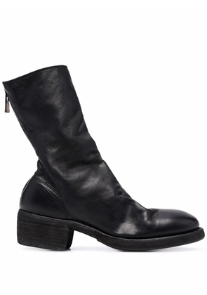 Guidi 788z Back Zip Mid boots - Black