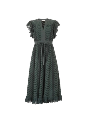 Ulla Johnson Olga ruffled maxi dress - Green