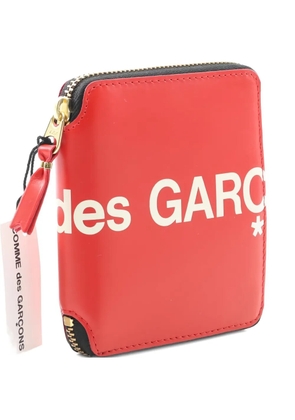 Comme Des Garçons Pre-Owned logo-print zipper bi-fold wallet - Red
