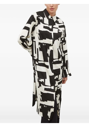 Day Birger Et Mikkelsen abstract-print midi shirt dress - White