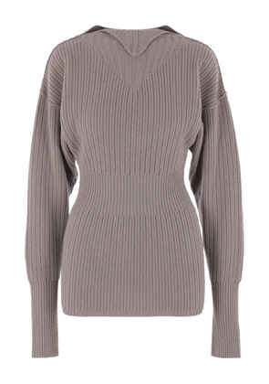 Rick Owens ribbed wool sweater - Neutrals